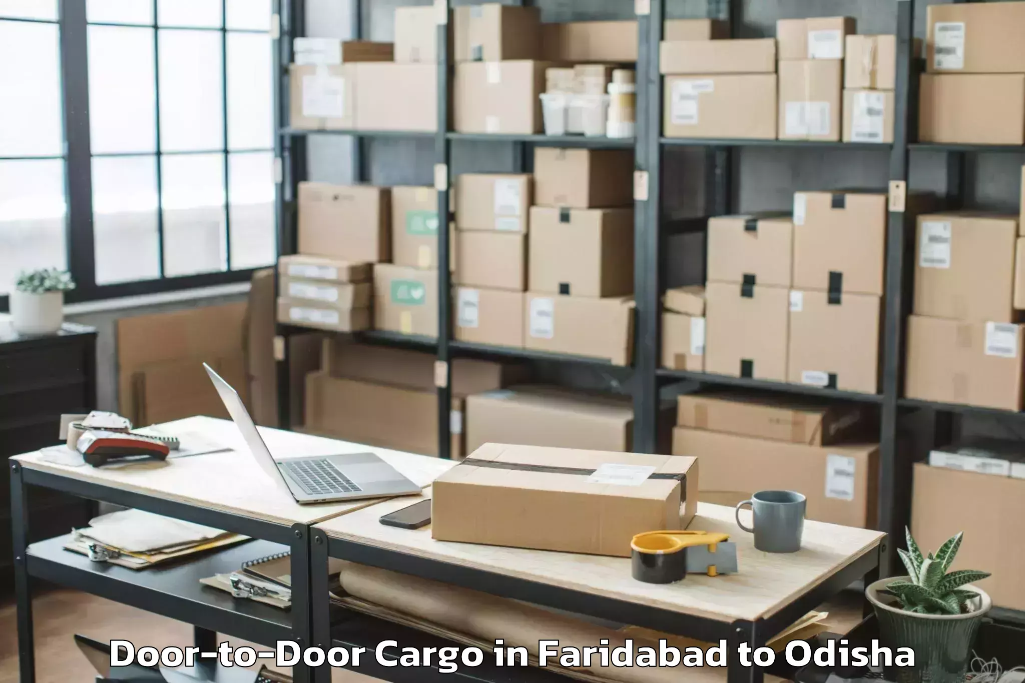 Affordable Faridabad to Nimapara Door To Door Cargo